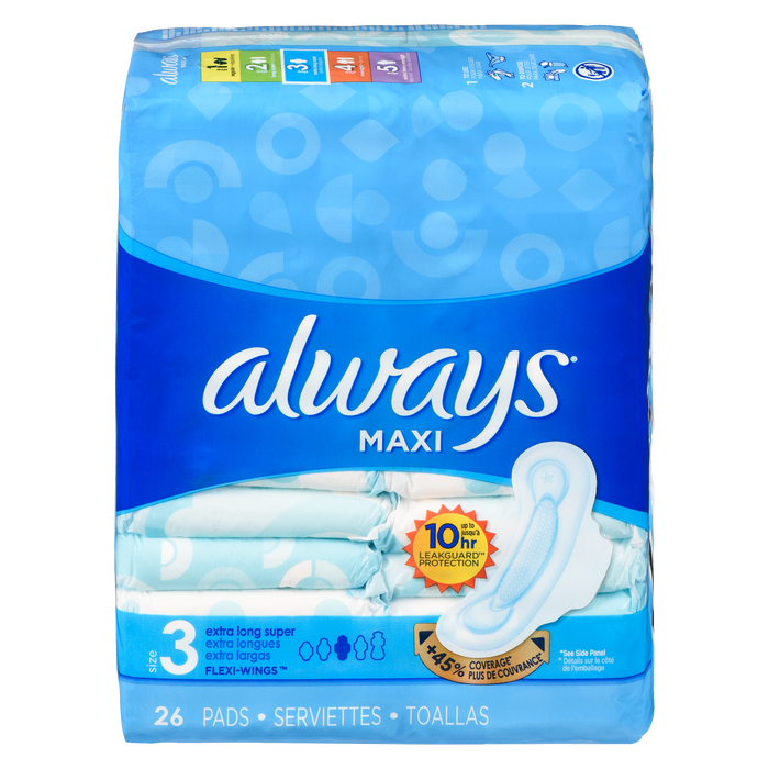 Always Maxi Pads Extra Lng Spr 3