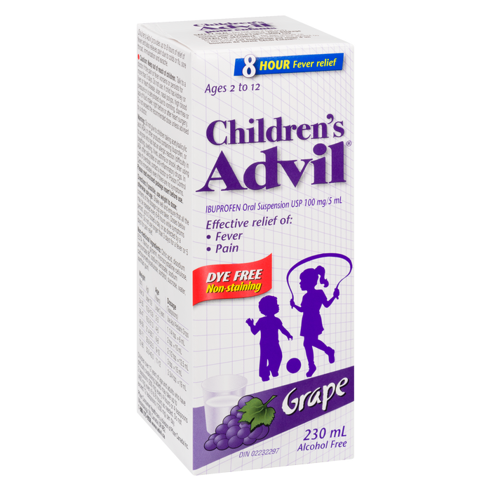 Advil Ibup 100 mg pour enfants au raisin