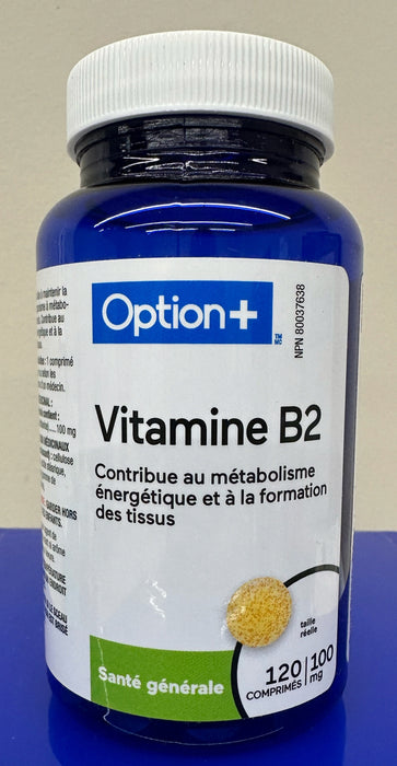 OPTION+ VITAMIN B2 TB 100MG 120