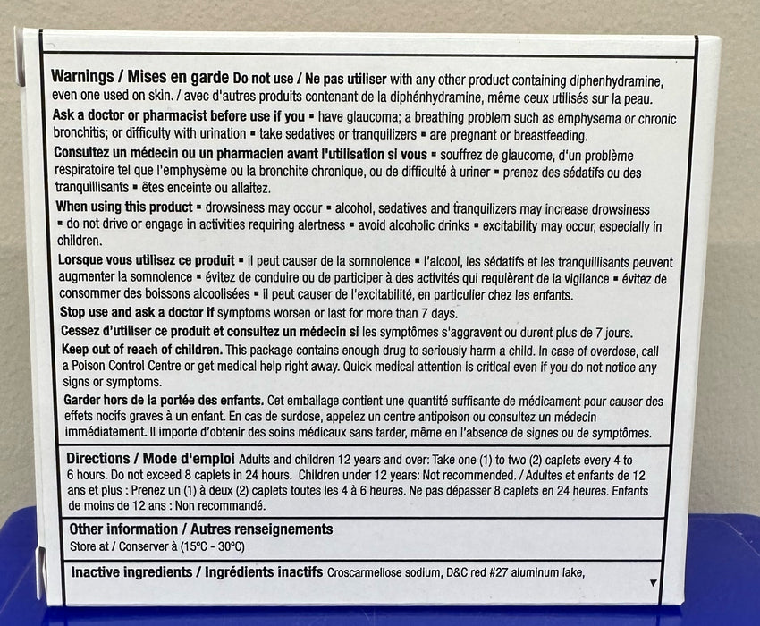 OPTION+ ALLERGY DIPHENHYD HYDROCHLORIDE CPLT25MG12