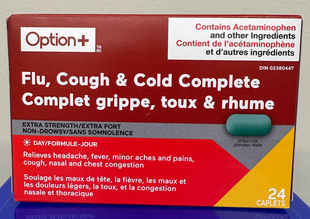 OPTION+ COUGH/COLD/FLU COMPLETE CPLT 24