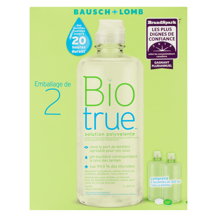 Bausch + Lomb Biotrue Multi-Purpose Solution 2 Bottles x 300 ml