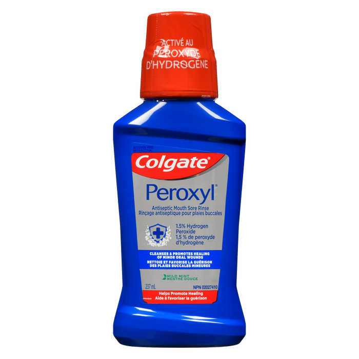 Rince-bouche antiseptique Colgate Peroxyl Menthe douce 237 ml