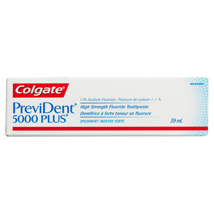 Colgate PreviDent 5000 Plus Dentifrice au fluorure haute concentration Menthe verte 39 ml