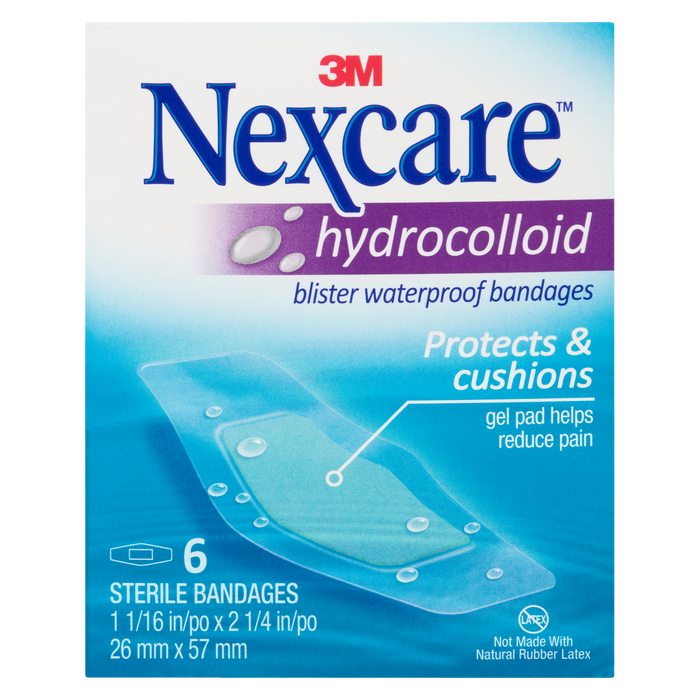 Pansements hydrocolloïdes imperméables Nexcare Blister 6 pansements stériles