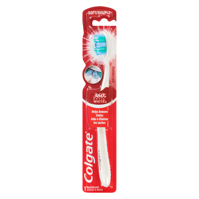 Brosse à dents Colgate 360° Optic White Soft 1 brosse à dents