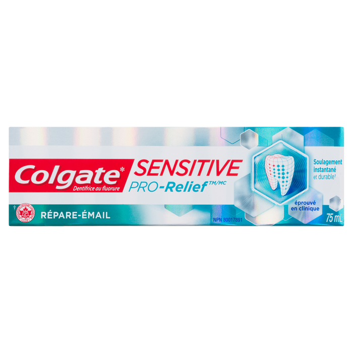 Dentifrice au fluor Colgate Sensitive Pro-Relief Réparateur d'émail 75 ml