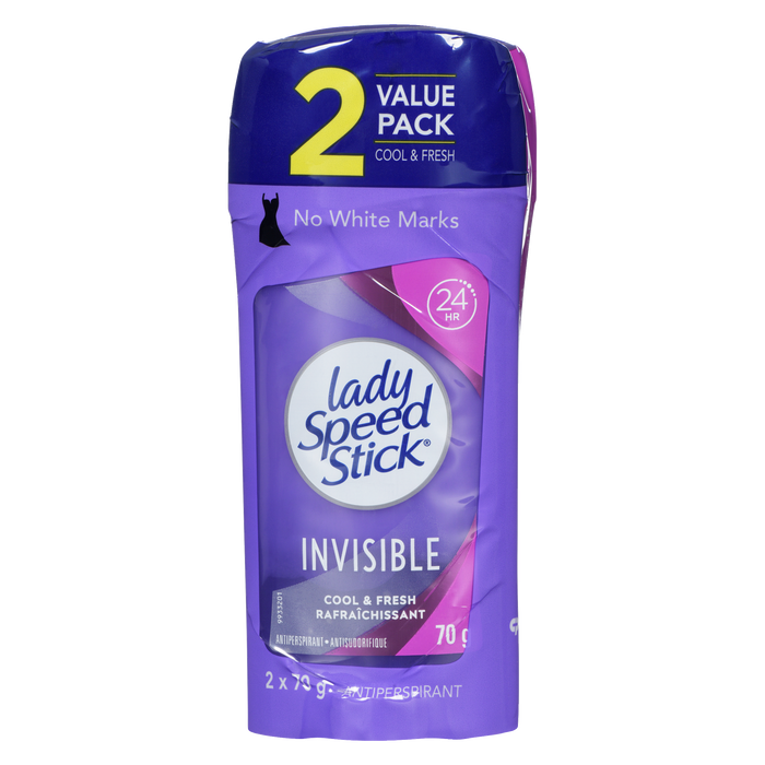 Lady Speed Stick Invisible Antiperspirant 2 Value Pack 2 x 70 g