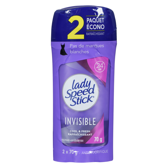 Lady Speed Stick Invisible Antiperspirant 2 Value Pack 2 x 70 g