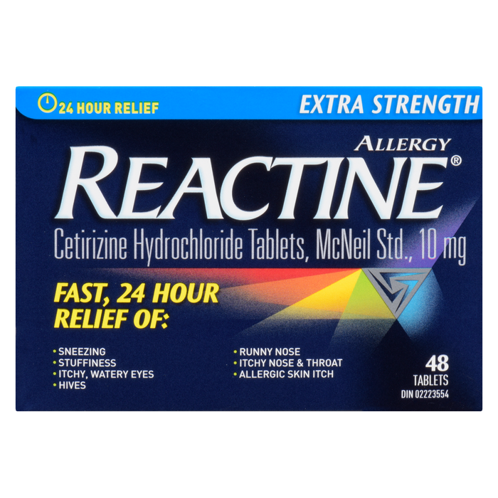 Reactine Allergy Extra Fort 48 Comprimés