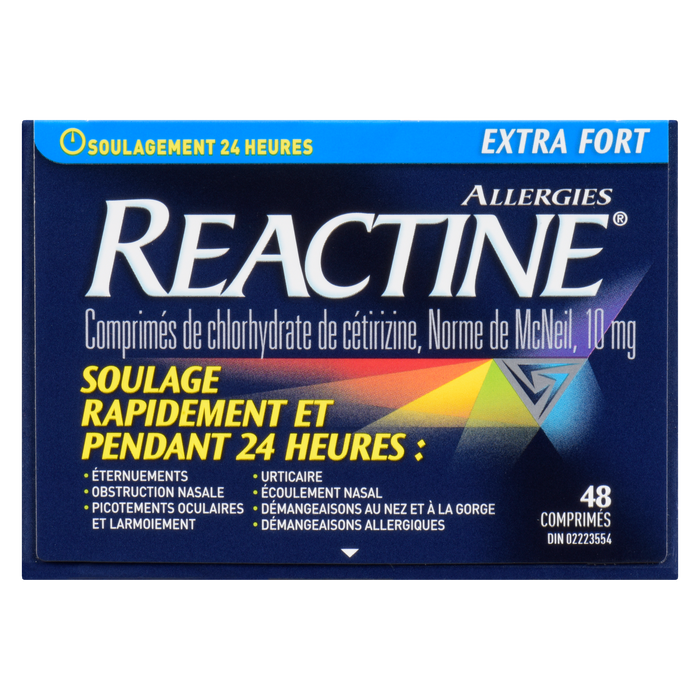 Reactine Allergy Extra Fort 48 Comprimés