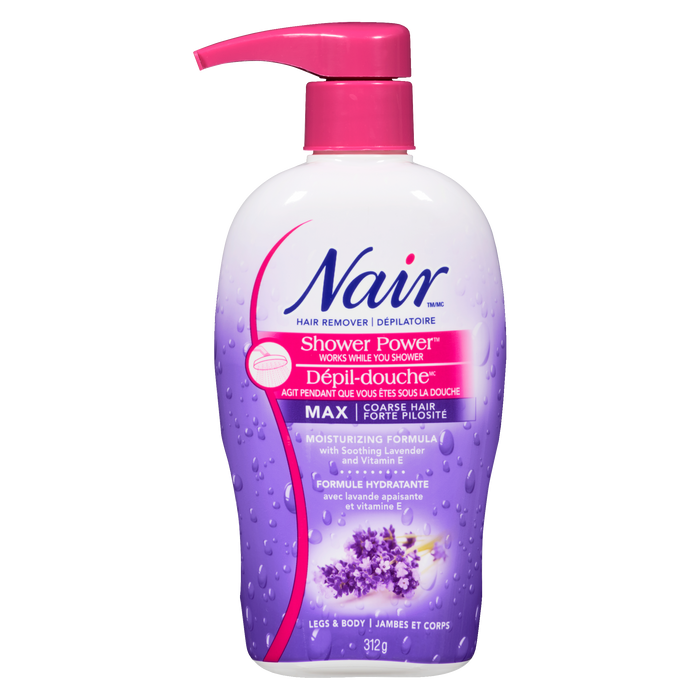 Nair Shower Power Hair Remover Max Coarse Hair Legs & Body 312 g