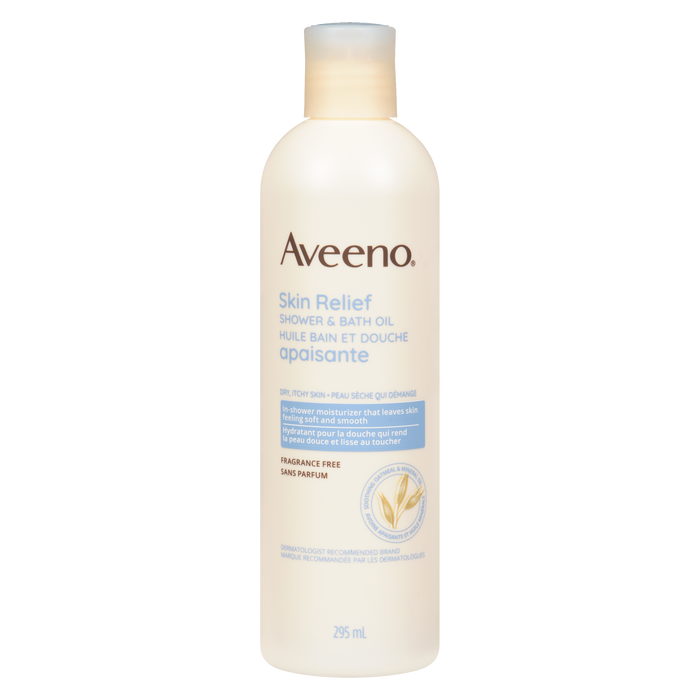 Huile de douche et de bain apaisante pour la peau Aveeno 295 ml