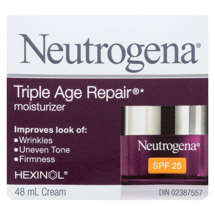 Crème hydratante réparatrice Triple Age de Neutrogena SPF 25 48 ml