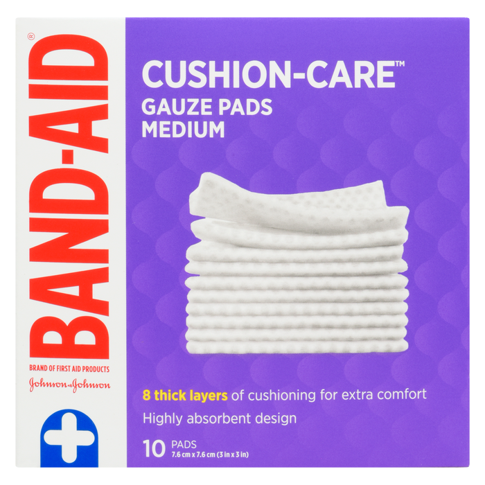 Compresses de gaze Band-Aid Cushion-Care Medium 10 compresses