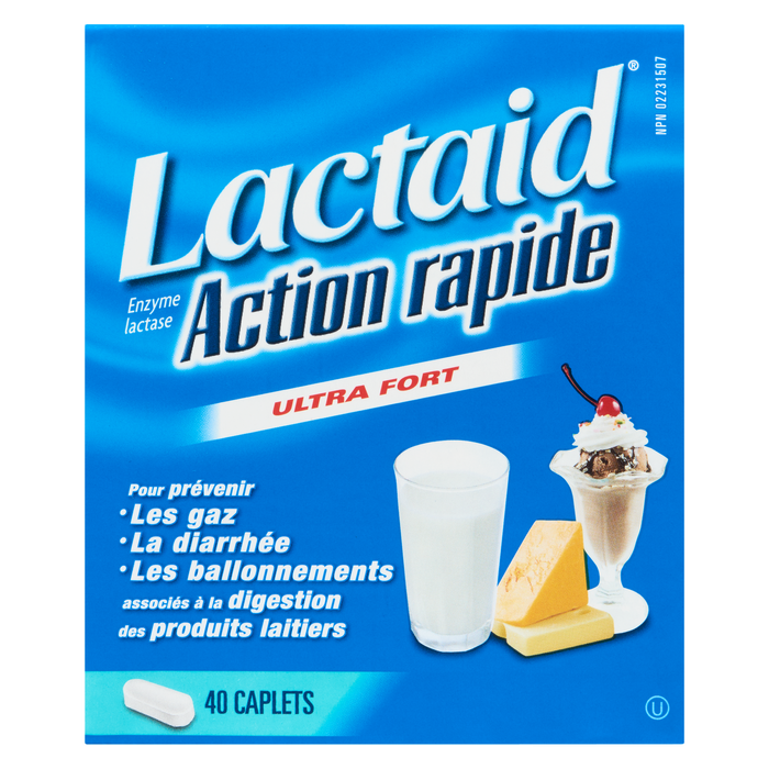 Lactaid Lactase Enzyme Fast Act Ultra Strength 40 Caplets