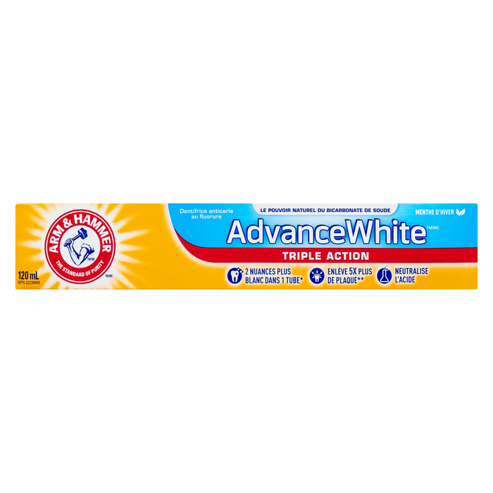 ARM & HAMMER Fluoride Anticavity Toothpaste Advance White 3 in 1 Power Winter Mint 120 ml