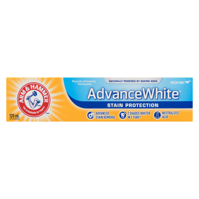 Arm & Hammer Fluoride Anticavity Toothpaste Advance White Fresh Mint 120 ml