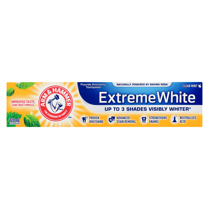 ARM & HAMMER Fluoride Anticavity Toothpaste Extreme White Clean Mint 120 ml