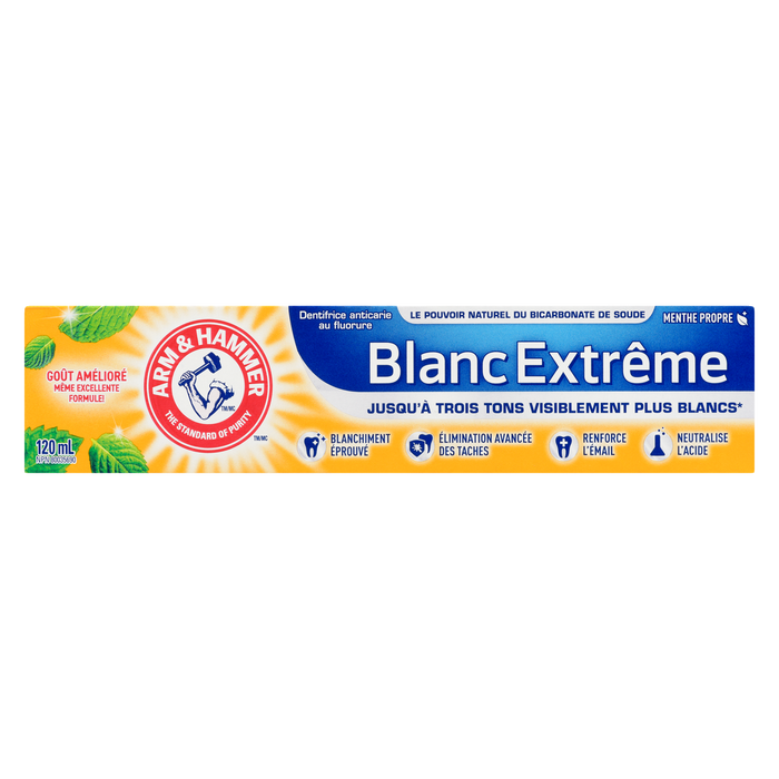 ARM & HAMMER Fluoride Anticavity Toothpaste Extreme White Clean Mint 120 ml