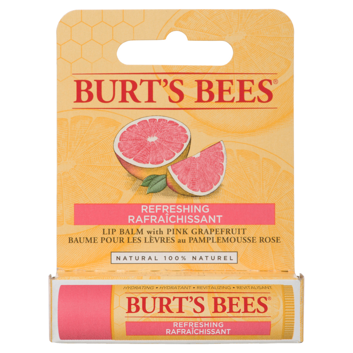 Baume à lèvres rafraîchissant au pamplemousse rose de Burt's Bees 4,25 g