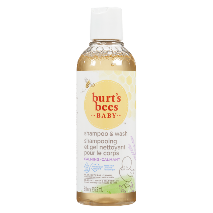 Shampoing et nettoyant apaisant pour bébé Burt's Bees 236,5 ml