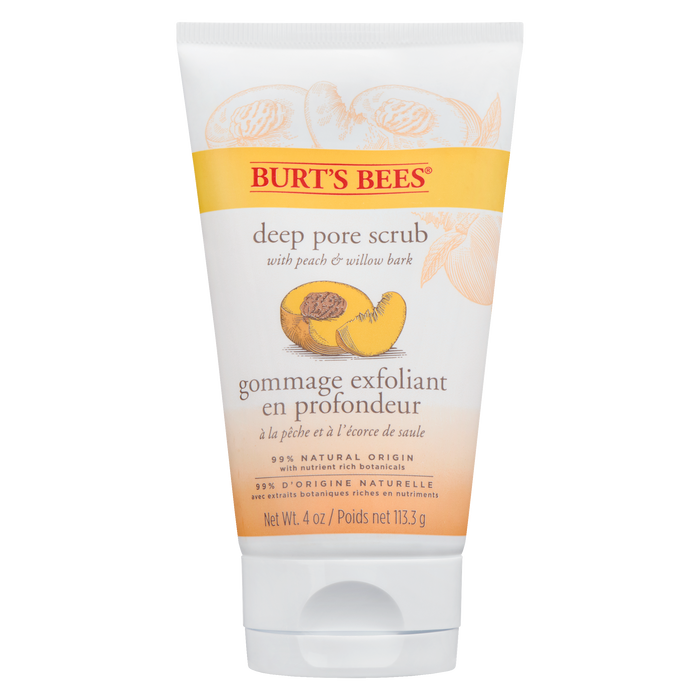 Burt's Bees Gommage profond des pores à la pêche et à l'écorce de saule 113,3 g