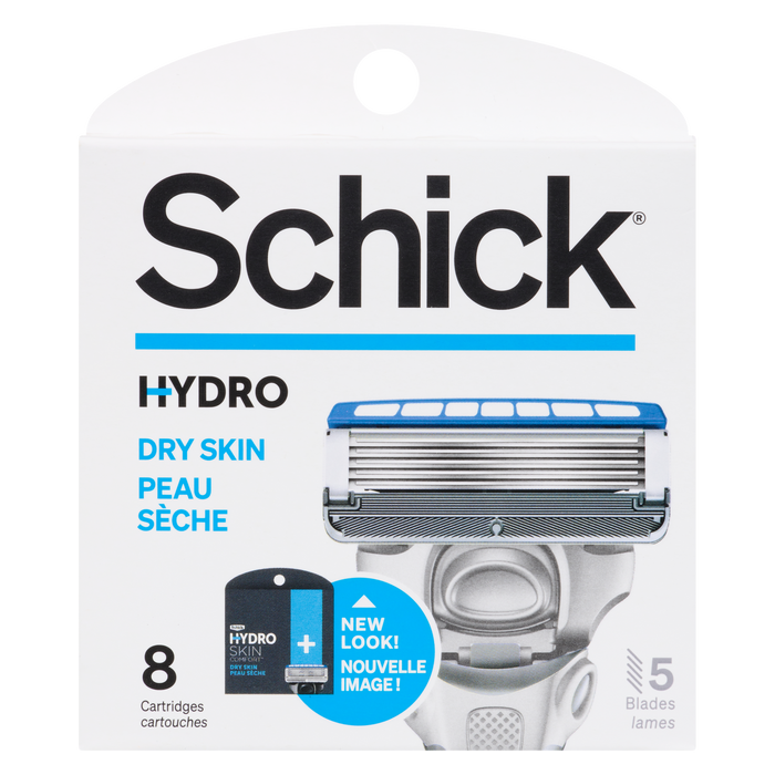 Schick Hydro Dry Skin Cartridges 5 Blades 8 Cartridges