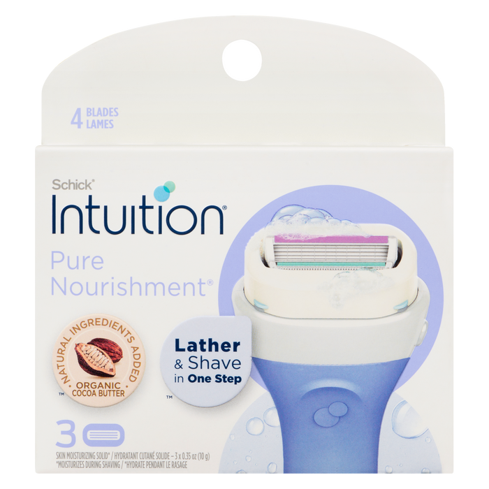 Schick Intuition Pure Nourishment 4 lames