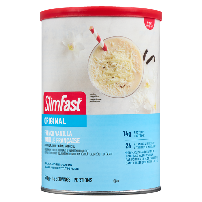 SlimFast Original Meal Replacement Shake Mix French Vanilla 530 g