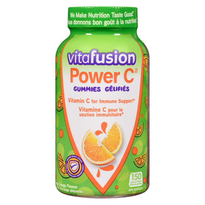 Vitafusion Power C Saveur Orange acidulée 150 Gommes vitaminées