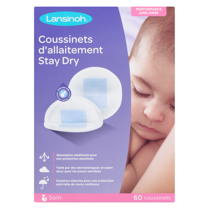 Lansinoh Stay Dry Nursing Pads 60 Pads