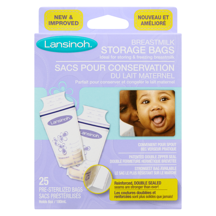 Lansinoh Breastmilk Storage Bags 25 Pre-Sterilized Bags