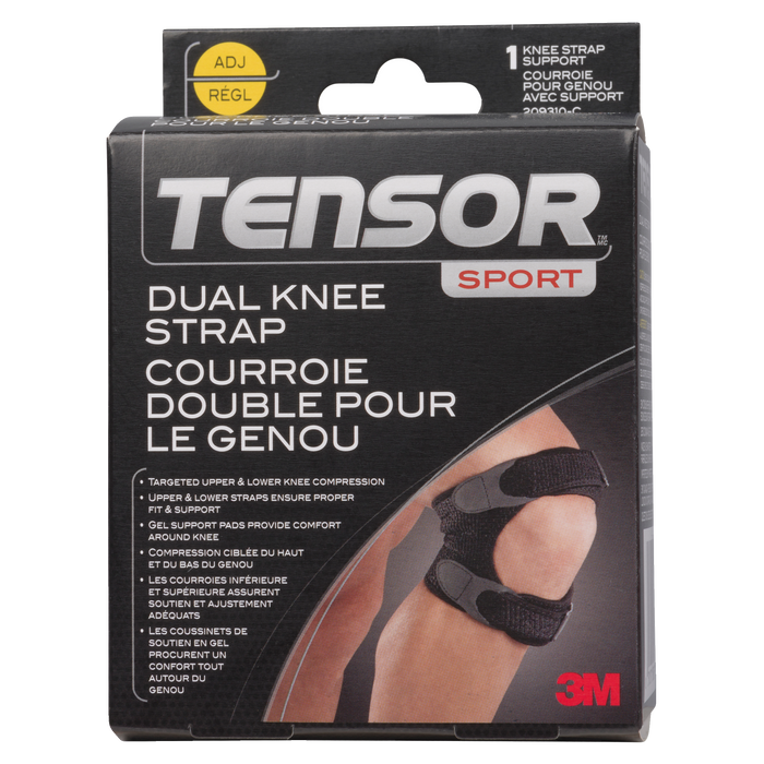 Sangle de genou double Tensor Sport 1 sangle de genou réglable