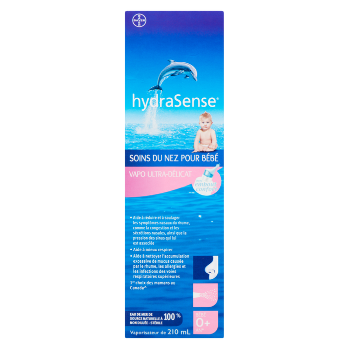 HydraSense Baby Nasal Care Brume ultra douce pour bébé de 0 à 24 mois 210 ml