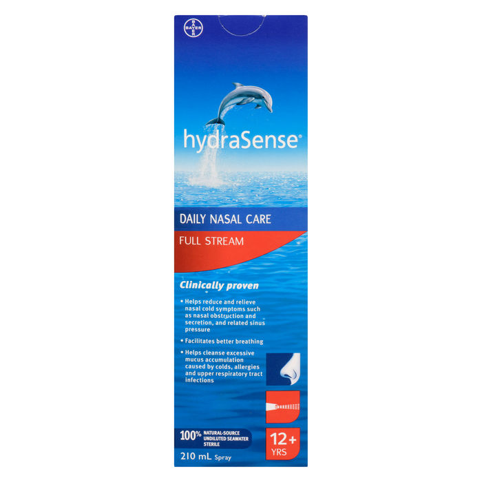 HydraSense Soin Nasal Quotidien Jet Complet 12+ Ans 210 ml