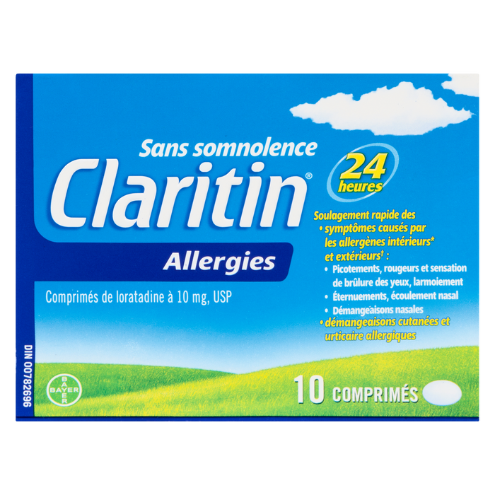 Claritin Allergie 24 heures 10 comprimés