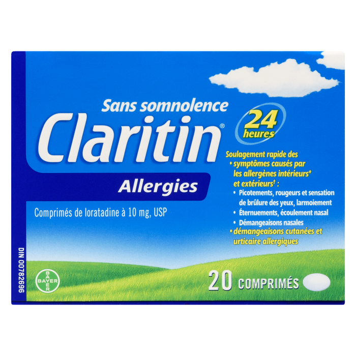 Claritin Allergie 24 heures 20 comprimés