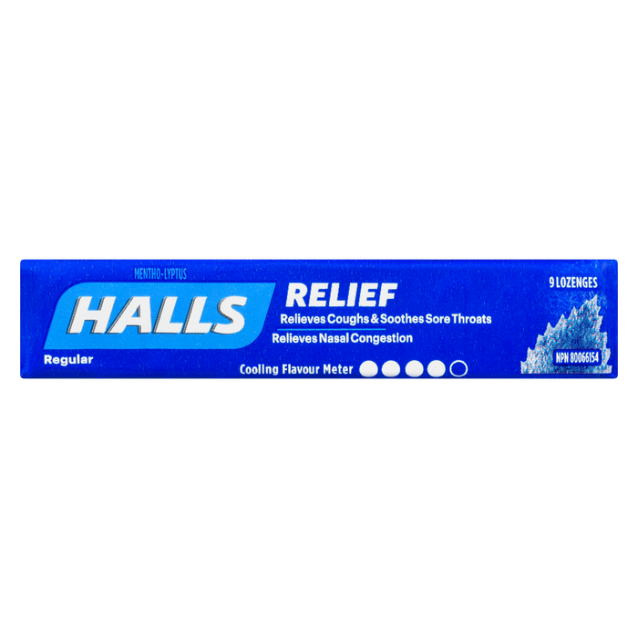 Halls Mentho-Lyptus Relief Regular 9 Pastilles