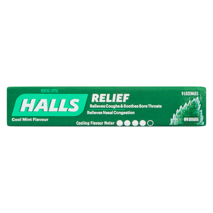 Halls Relief Mentho-Lyptus Cool Mint Flavour 9 Lozenges