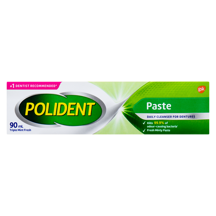 Polident Daily Cleanser for Dentures Paste Triple Mint Fresh 90 ml