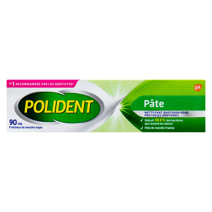 Polident Daily Cleanser for Dentures Paste Triple Mint Fresh 90 ml