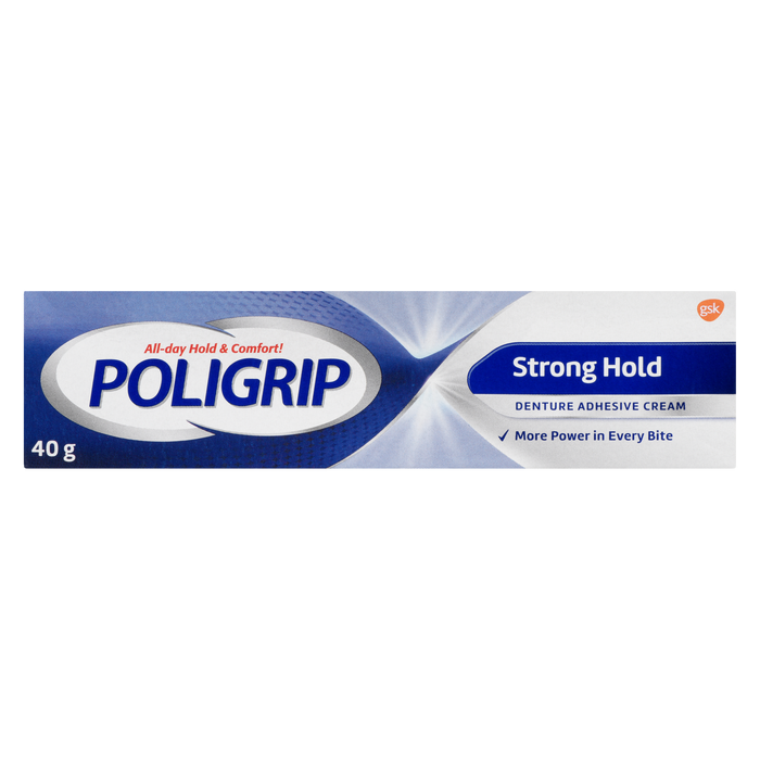 Poligrip Denture Adhesive Cream Strong Hold 40 g