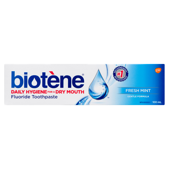 Biotène Fluoride Toothpaste Daily Hygiene for a Dry Mouth Fresh Mint 100 ml