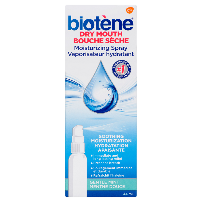 Biotène Moisturizing Spray Dry Mouth Gentle Mint 44 ml