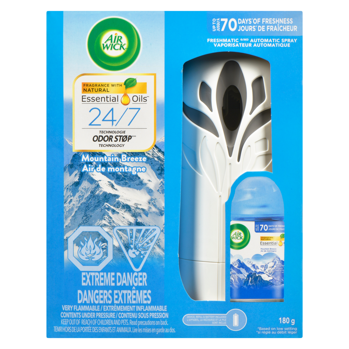 Spray automatique Air Wick Freshmatic Brise de montagne 180 g