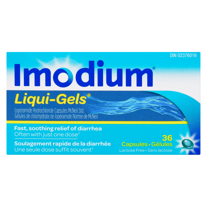 Imodium Liqui-Gels 36 Capsules