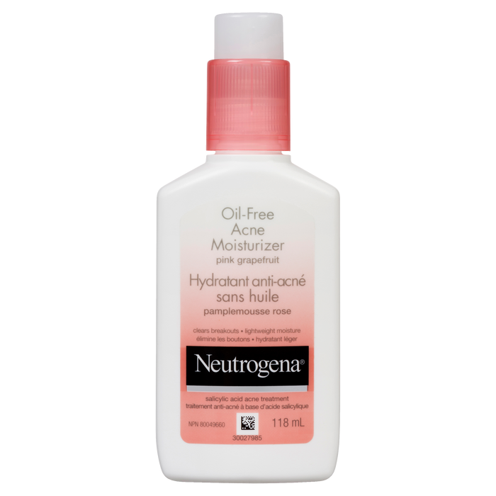 Neutrogena Crème hydratante sans huile contre l'acné Pamplemousse rose 118 ml