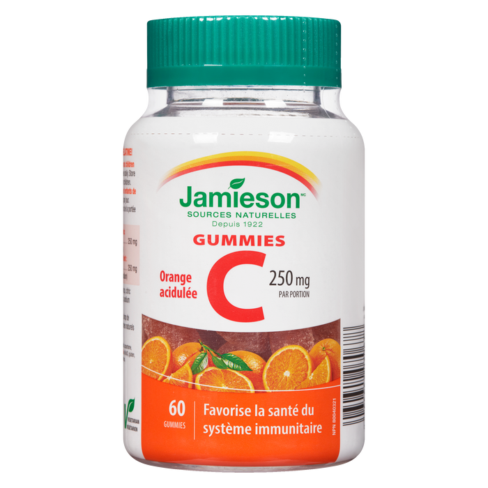 Jamieson Gummies C Orange acidulée 60 Gummies