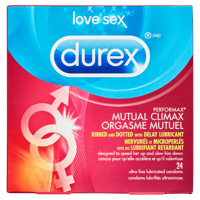 Préservatifs Durex Love Sex Performax Mutual Climax 24 préservatifs lubrifiés ultra fins